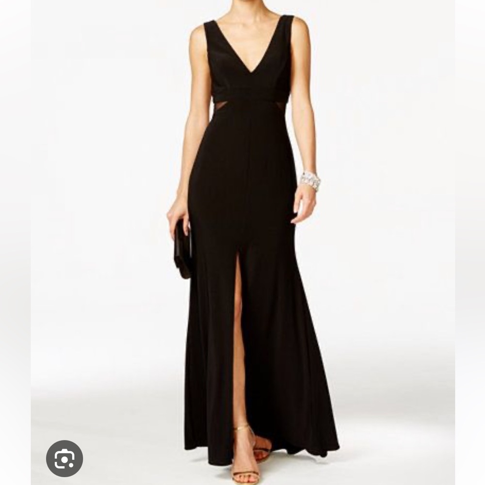 xscape illusion flyaway gown